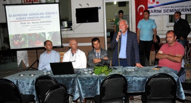 Kiraz Üreticilerine Tarım Semineri