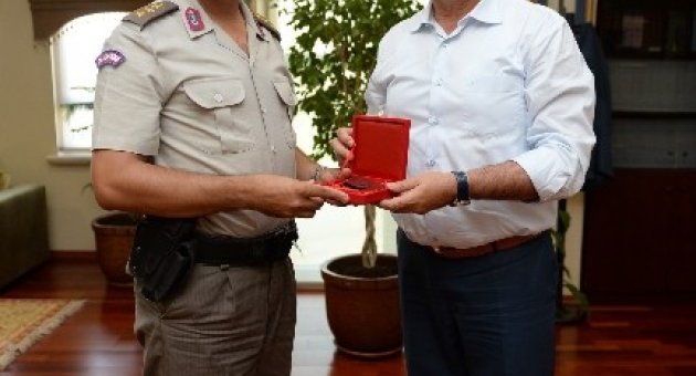 Komutandan Dündar’a Veda Ziyareti