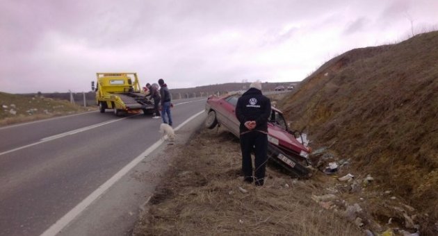 Köpeklere Çarpmamak İçin Otomobili Devirdi