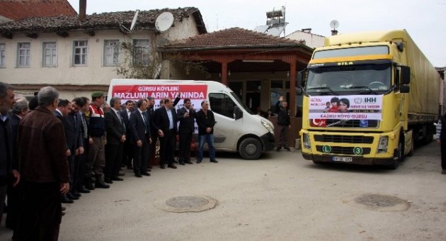 Köylülerden Suriye’ye Yardım Tırı