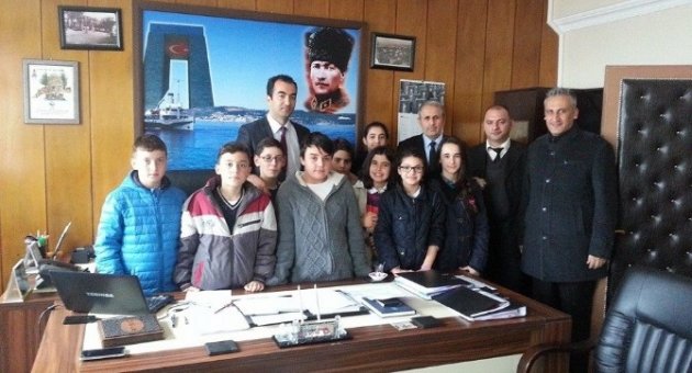 Küçük Mucitler İlçe Milli Eğitim Müdürünü Ziyaret Etti