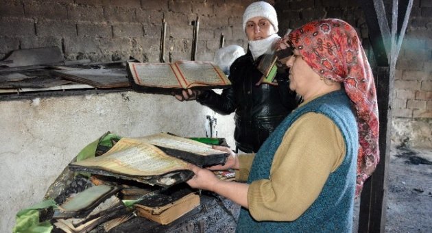 Küle Dönen Evden Sadece Kuran-ı Kerim Sağlam Çıktı