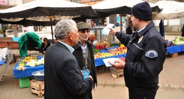 Lapseki’de Pazar Esnafına Dolandırıcılara Karşı Uyarı
