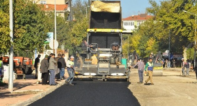 Malkara Atatürk Bulvarında Asfaltlama Çalışmaları Başladı