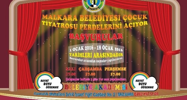 Malkara Belediyesi Çocuk Tiyatrosu Perdelerini Açıyor