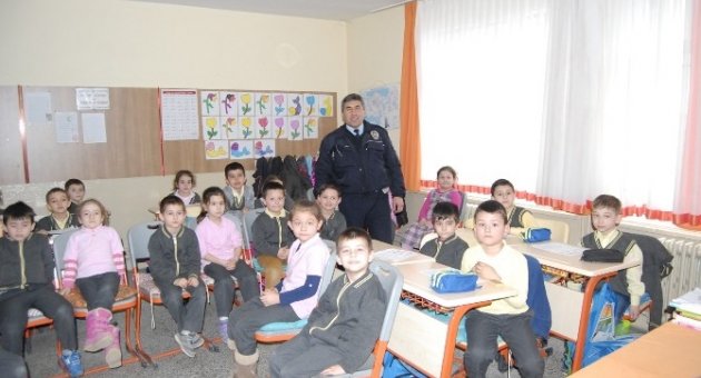 Malkara Polisinden Öğrencilere Trafik Dersi