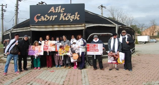 Malkara’da Sağlıkçılar ’kadınlar’ İçin Yürüdü