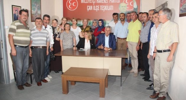 Mhp Milletvekili Adayı Hatice Korkmaz, Çan Teşkilatını Ziyaret Etti