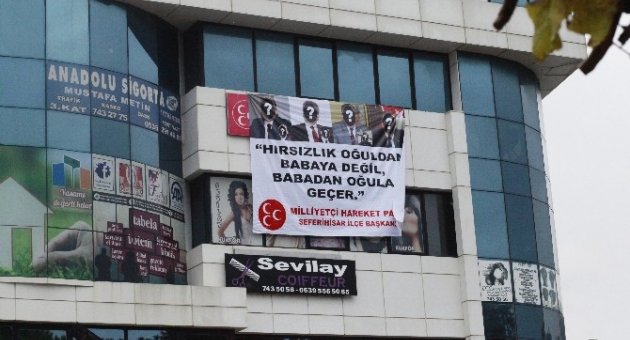 Mhp’li Başkan Şeremet’e Pankart Davası