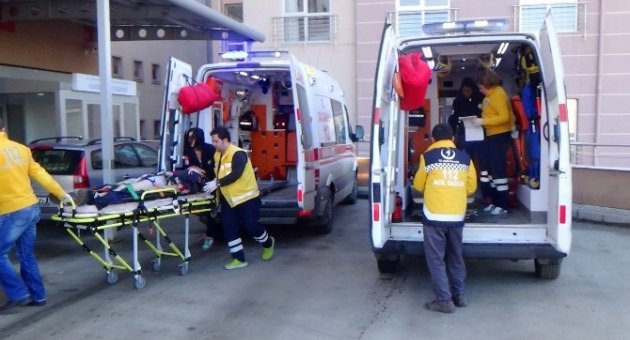 Minibüsle Kargo Kamyoneti Çarpıştı: İki Yaralı