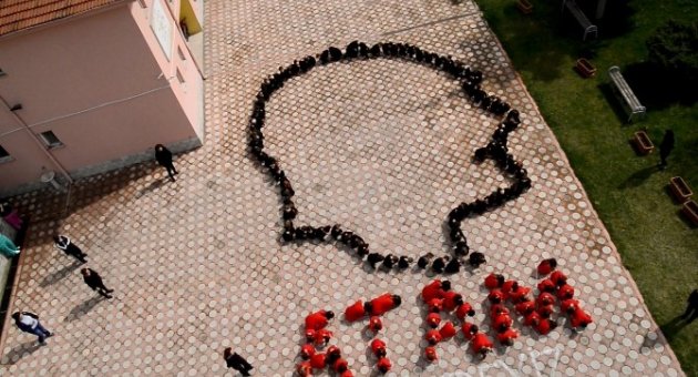 Miniklerin Atatürk Silüeti Büyük Beğeni Topladı