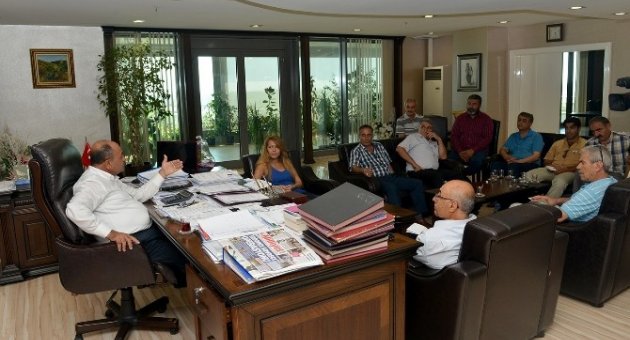Muhtarlardan Başkan Arslan’a Ziyaret