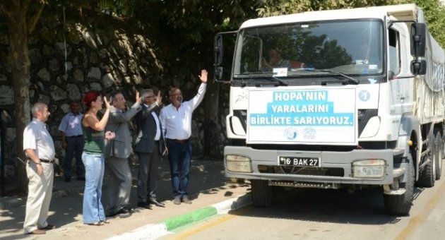 Nilüfer’den Hopa’ya Yardım Eli