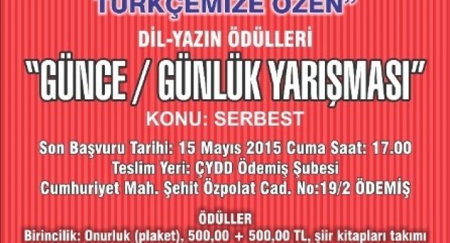 Ödemiş’te "recep Savaş Başsoy Türkçemize Özen Dil Yazın Ödülü”