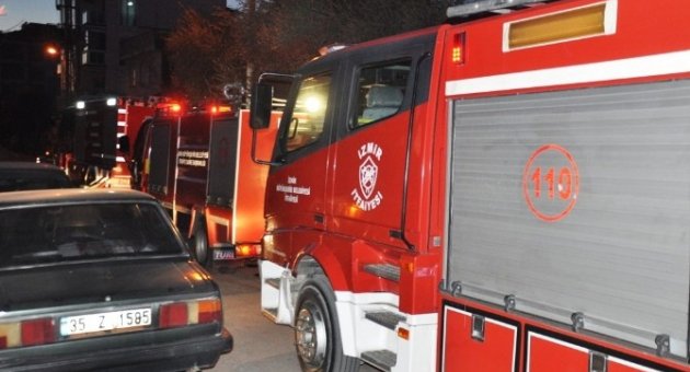Ödemiş’te Yangın Paniği
