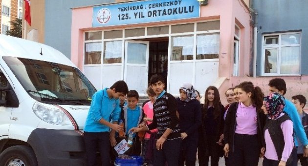 Öğrencilerden Atık Yağ Toplama Kampanyası