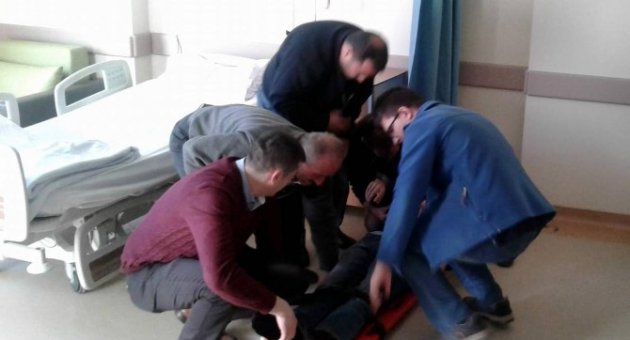 Orhaneli Devlet Hastanesi’nde Nefes Kesen Yangın Tatbikatı