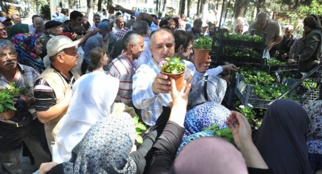 Orhangazi İlçe Mezarlığı Çiçek Bahçesine Döndü