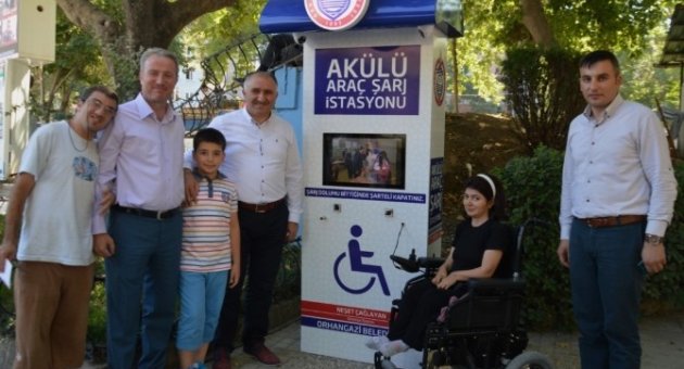 Orhangazi’de Engellilere Şarj İstasyonu
