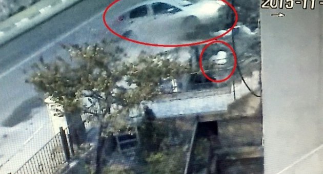 (özel Haber) Bursa’da Şantiyeye Uçan Otomobil Yürekleri Ağza Getirdi
