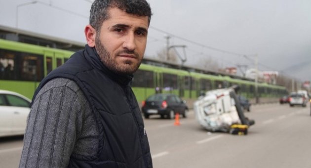 (özel Haber) Yan Yatan Araçtan İnanılmaz Kurtuluş