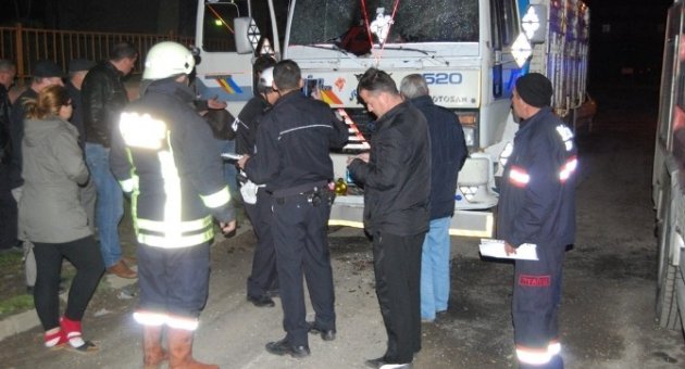 Park Halindeki Kamyonda Yangın