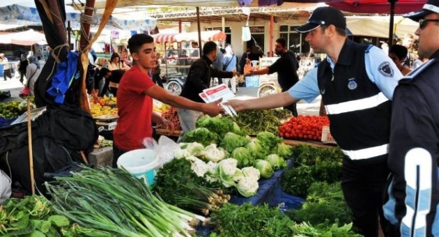 Pazar Yerlerinde Tek Tip Etiket Uygulaması Başlatıldı