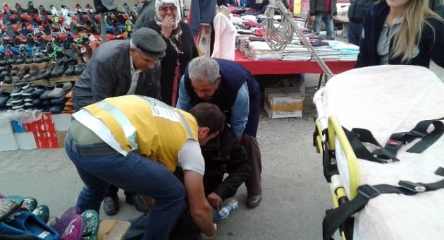 Pazaryerinde Kalp Krizi Geçirdi