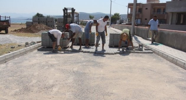 Pelitköy Sahilinde Yol Yapımı