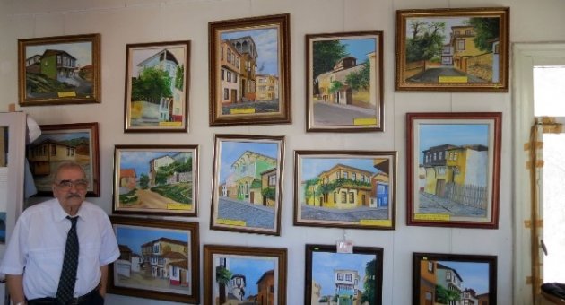 Ressam Bakkaloğlu Eski Mudanya Evlerini Sergiledi
