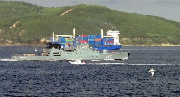 Romanya Savaş Gemisi Çanakkale Boğazı’ndan Geçiş Yaptı
