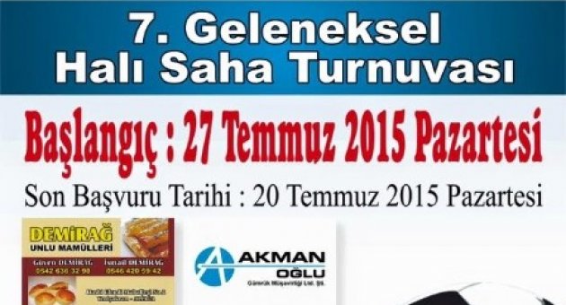 Şakran Futbol Turnuvası Başlıyor