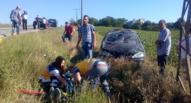 Saray’da Trafik Kazası: 1 Yaralı
