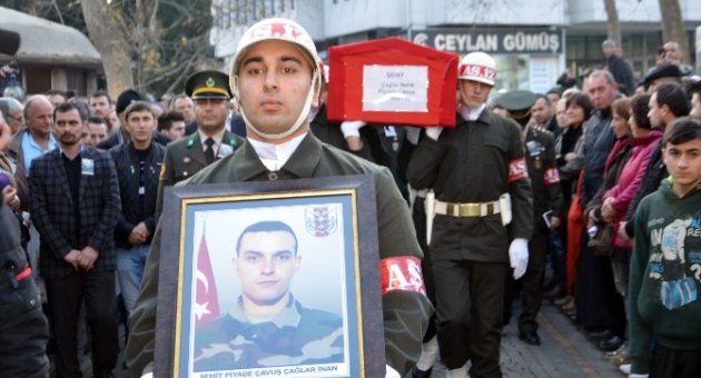 Şehit Çavuş Çağlar İnan Son Yolculuğuna Uğurlandı