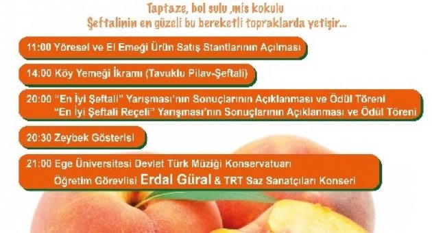Selçuk İlçesi Şeftali Festivali İle Renklenecek