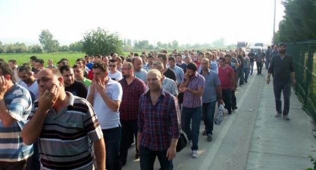 Şişecam İşçilerinden Eylem