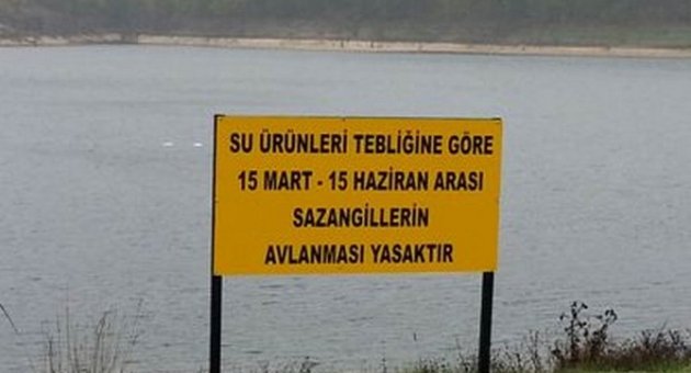 Su Ürünleri Uyarı Tabelaları Konuldu