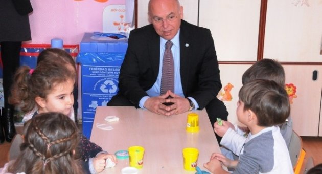 Süleymanpaşa Belediye Başkanı Eşkinat, Anaokulu Öğrencileri İle Bir Araya Geldi