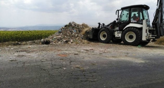 Süleymanpaşa Belediyesi Boş Arazilere Kaçak Çöp Dökümlerine Savaş Açtı