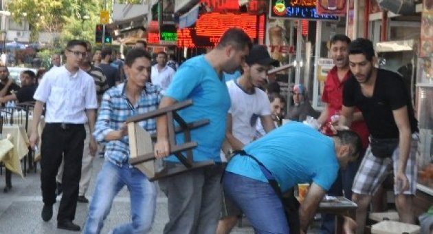 Suriyeli Çocuğa Esnaftan Dayak