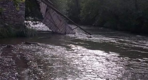 Tahta Köprü Sürü Geçerken Çöktü