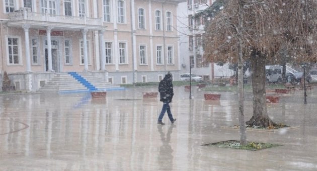 Tekirdağ Güne Karla Başladı