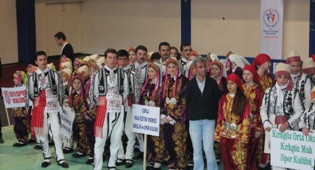 Tekirdağ’da Halk Oyunları Yarışması Yapıldı