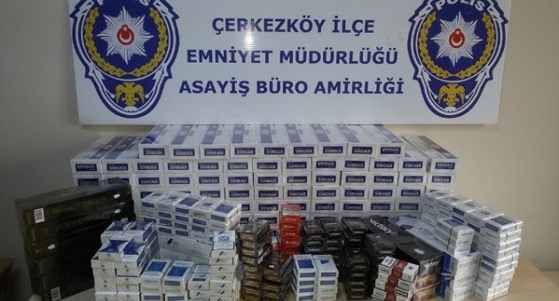 Tekirdağ’da Kaçak Sigara Operasyonu
