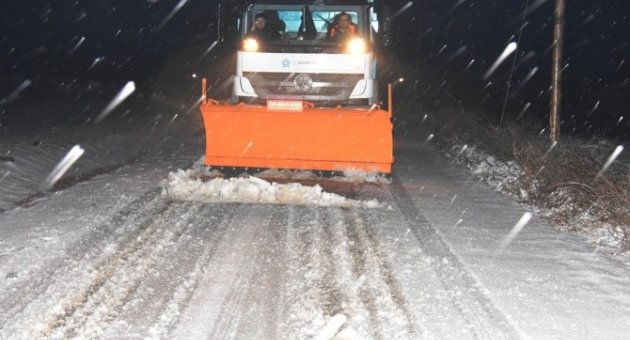 Tekirdağ’da Kar Temizleme Çalışmaları
