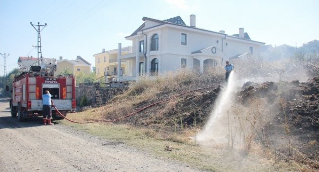 Tekirdağ’da Lüks Sitede Yangın Paniği