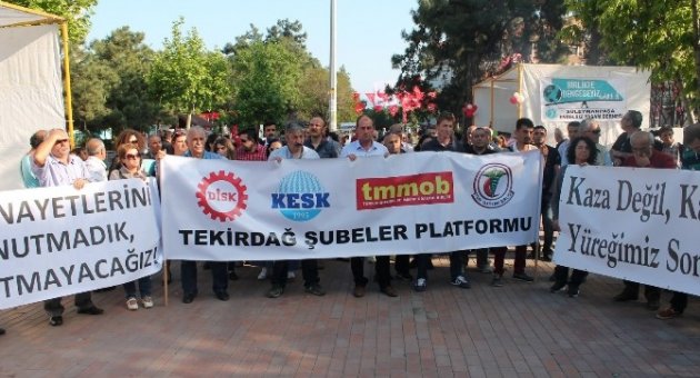 Tekirdağ’da ’soma’ Eylemi