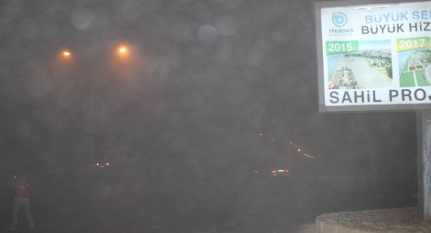 Tekirdağ’da Yoğun Sis