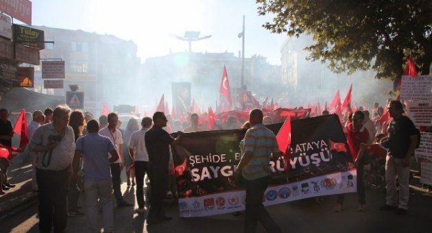 Tekirdağ’da “şehide, Bayrağa, Ataya Saygı Yürüyüşü”
