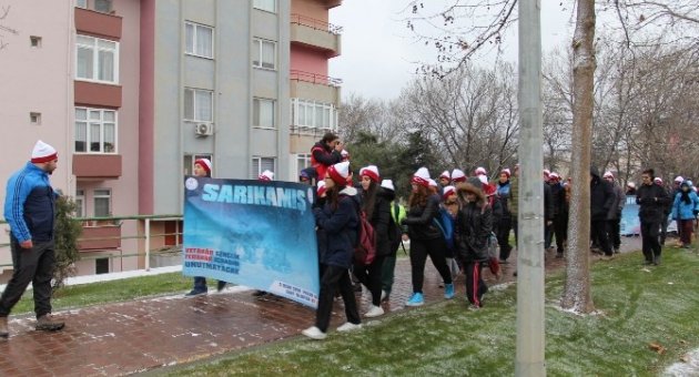 Tekirdağlılar Kar Yağışı Altında Sarıkamış Şehitlerini Andı
